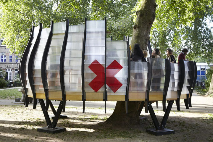 Natalie Jeremijenko "TREExOFFICE", 2015 Installation, Hoxton Square, London Foto: Jack Hobhouse