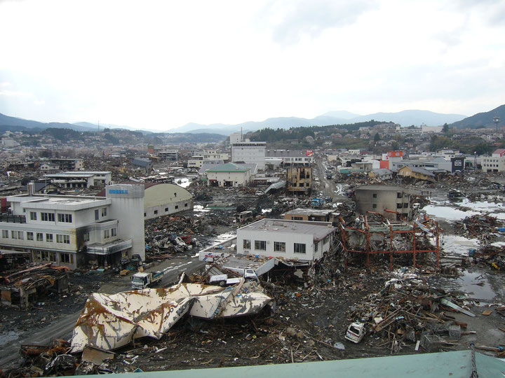 Devastation of the town of Kesennuma in Miyagi Prefecture, photo: Hiroyasu Yamauchi