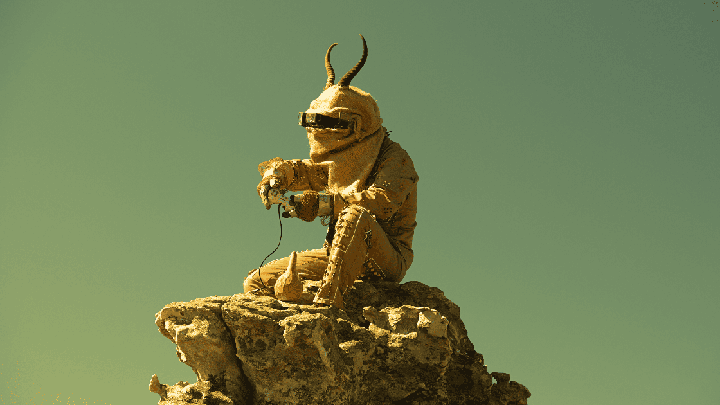 Russel Hlongwane, Francois Knoetze & Amy Louise Wilson – Lo-Def Film Factory, <i>Dzata: The Institute of Technological Consciousness</i> (2023), Filmstill, Courtesy: Knoetze, Hlongwane & Wilson