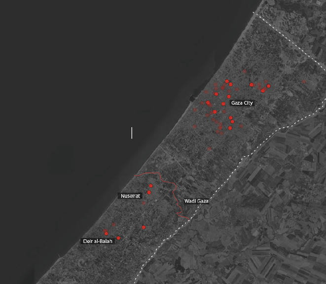 Bakeries that were targeted between 7 . October and 4 November 2023were targets of attack