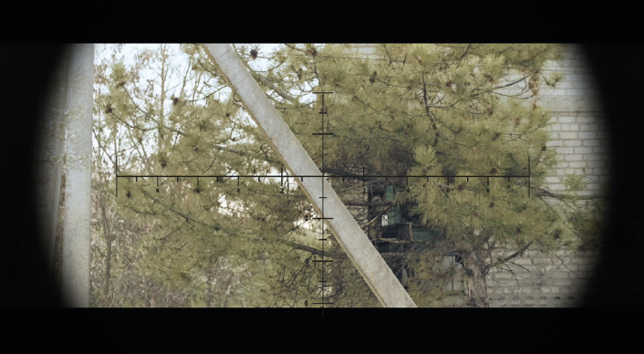 Stine Marie Jacobsen, <i>Direct Approach</i>, East Ukraine, <i>The Sniper</i>, 2019, Videostills