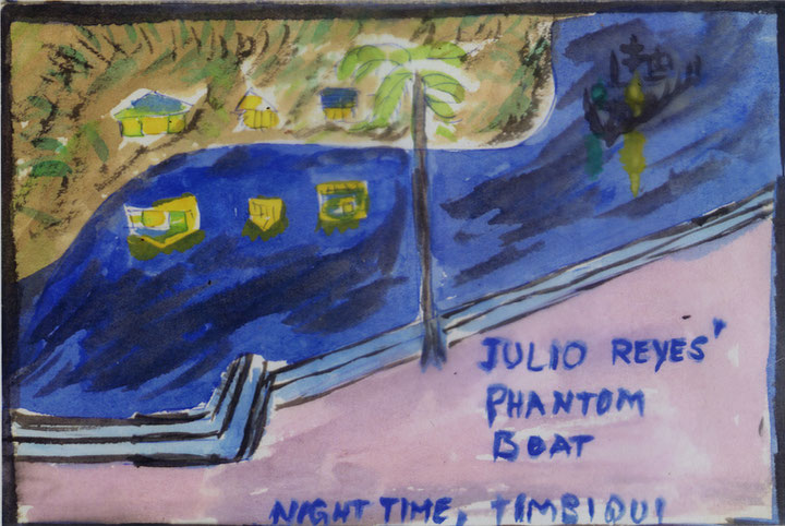 Michael Taussig, <i>Julio Reyes' Phantom Boat</i>, o.J., Aquarell, Courtesy: Michael Taussig