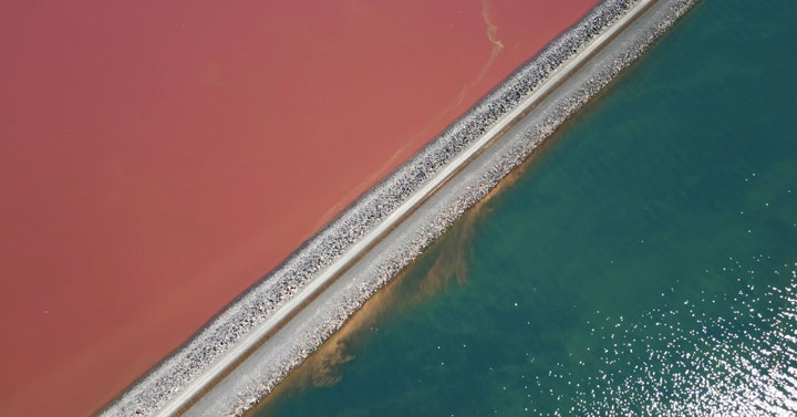 Felix Lenz, <i>Brute Force [Exhibition Cut]</i>, 2025, Filmstill, Great Salt Lake, Utah, USA, © Felix Lenz