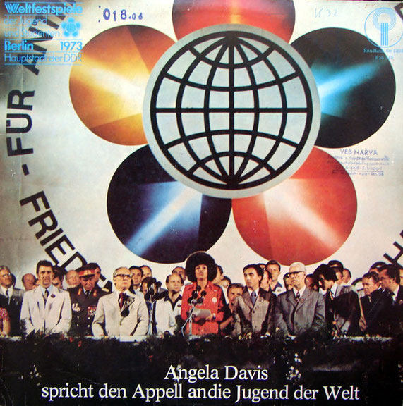 <i>Angela Davis spricht den Appell an die Jugend der Welt</i>, Plattencover, Eterna/ Rundfunk der DDR, 1973