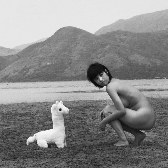 Marin Liu, <i>Siu Ling with Caonima (Grass Mud Horse)</i>, 2010