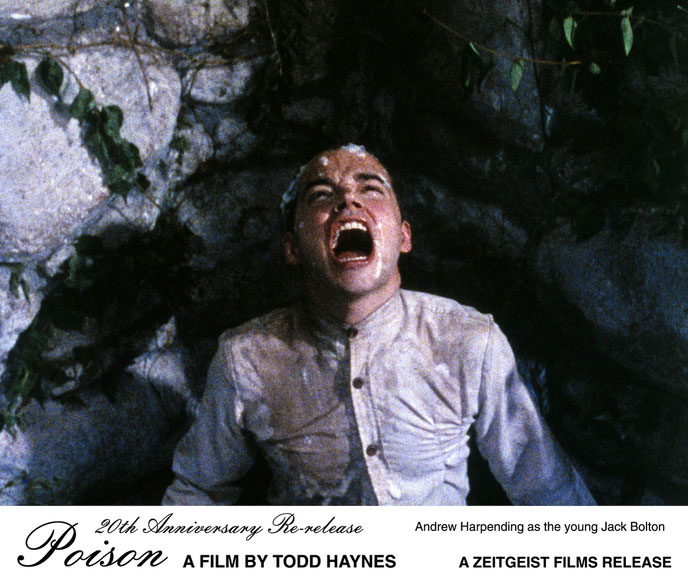 <i>Poison</i>, Regie: Todd Haynes, USA 1991, Werbeplakat anlässlich der Wiederveröffentlichung 2011, Courtesy: Zeitgeist Films