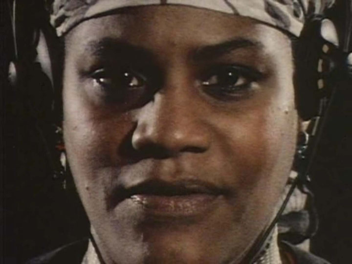 Film still from <i>Born in Flames</i>, directed by Lizzie Borden, 1983